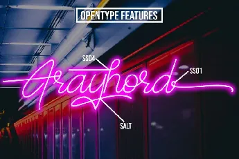 Frayhord Signature font