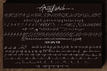 Frayhord Signature font