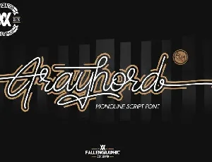 Frayhord Signature font