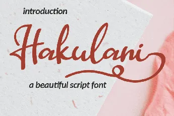 Hakulani-free font