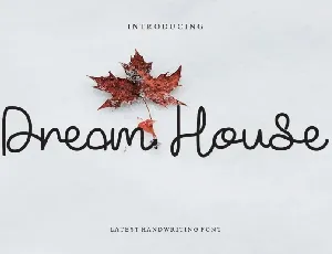 Dream House Handwritten font
