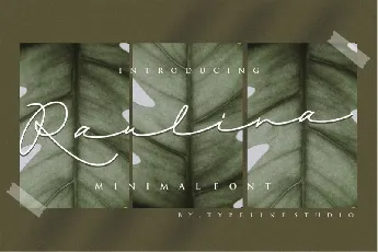 Raulina Signature font