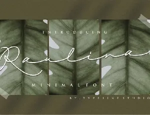 Raulina Signature font