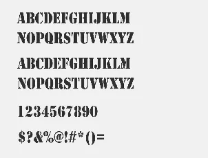 Stencil Free Alternatives font