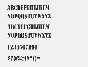 Stencil Free Alternatives font