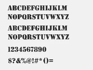 Stencil Free Alternatives font