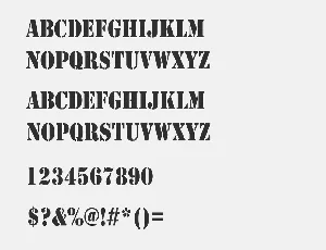 Stencil Free Alternatives font