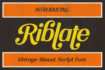 Riblate font