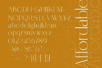 Coefficient font