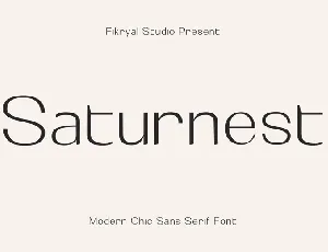 Saturnest font