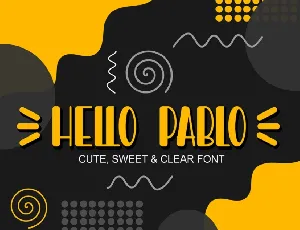 Hello Pablo Display font