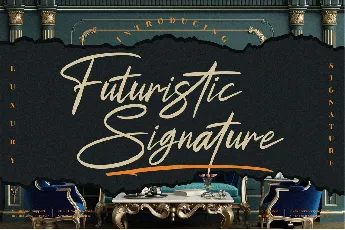 Futuristic Signature font