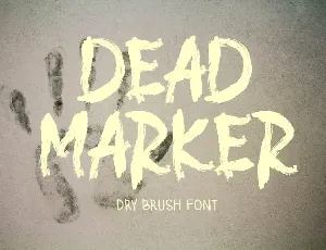 DEAD MARKER font