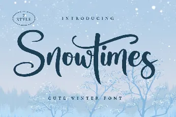 Snowtimes font