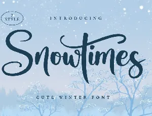 Snowtimes font