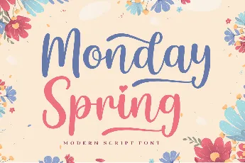 Monday Spring font