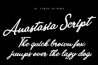 Anastasia Script Personal Use font