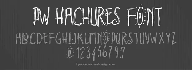 PWHachures font