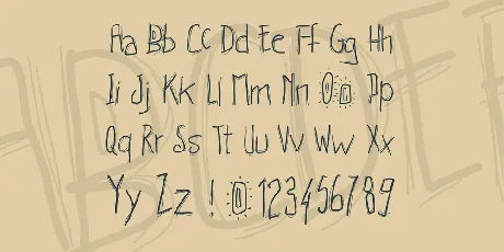 PWHachures font