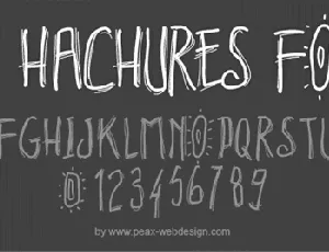 PWHachures font