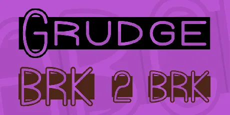 Grudge font