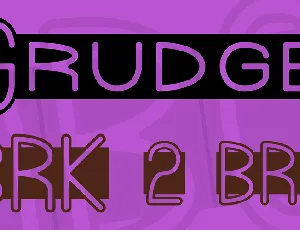 Grudge font