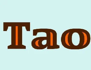 Tao Family font