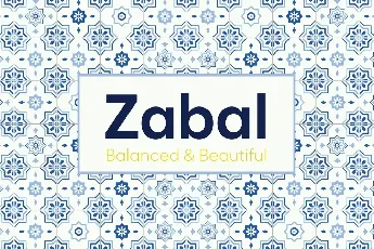 Zabal Family font