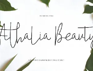 Athalia Beauty font