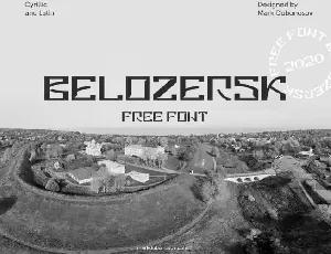 Belozersk Display font