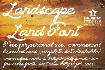 Landscape Land font