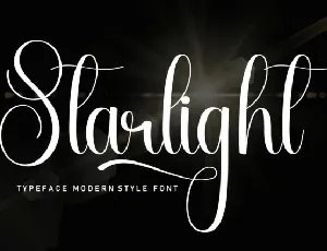 Starlight Script Typeface font