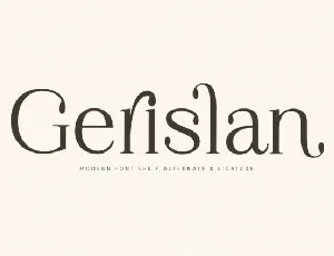 Gerislan font