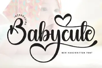 Babycute Calligraphy Typeface font