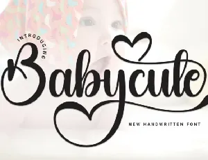 Babycute Calligraphy Typeface font