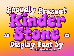 Kinder Stone font