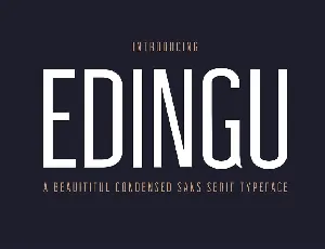 Edingu font