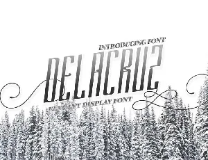 Delacruz font