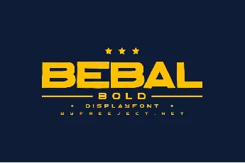 Bebal font