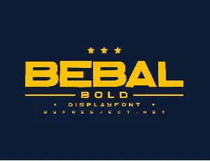 Bebal font