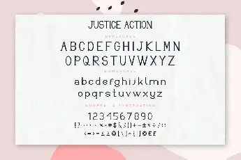 Justice Action Demo font