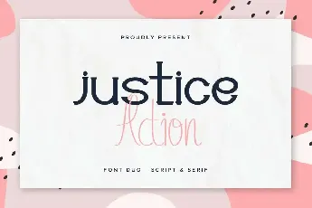 Justice Action Demo font