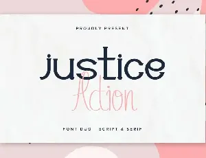 Justice Action Demo font