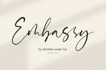 Embassy font