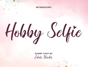 Hobby Selfie Demo font