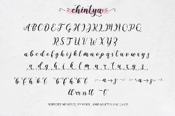 Chintya font