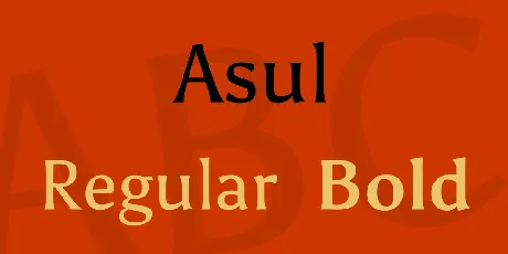 Asul font