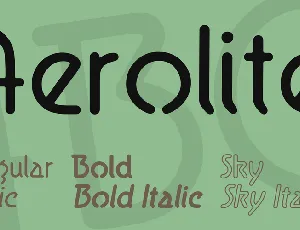 Aerolite font