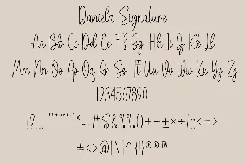 Daniela Signature font