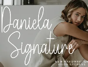 Daniela Signature font